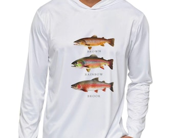 Trout Lovers Long-Sleeve Warm Up Hoodie UPF 50+