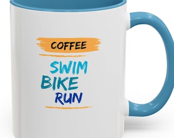 Taza de triatlón: Natación, ciclismo y carrera, regalo para triatletas.