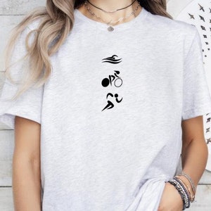 Triangle-Logo-T-Shirt, Triathlet-T-Shirt, Triathlet-Gang-Geschenk, Triangle-T-Stück