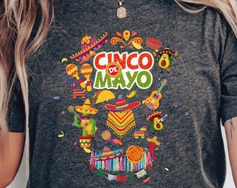 Cinco de Mayo Fiesta Shirt, holiday tee, Mexican shirt