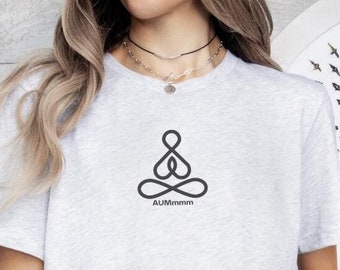 Serenity Yoga Tee: Mindfulness Grafisk T-shirt