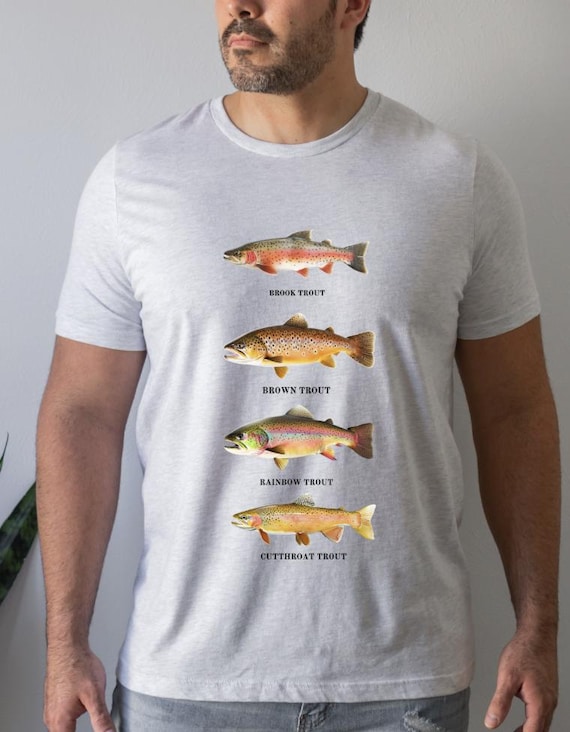 Trout Species T-shirt, Fisherman's Gift, Outdoorsmen Tee - Etsy