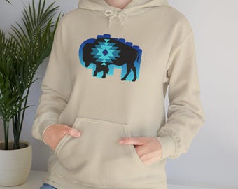 Native Pattern Buffalo Hoodie
