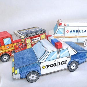 Printable Paper Car Crafts: Color, Cut & Create (PDF Download)