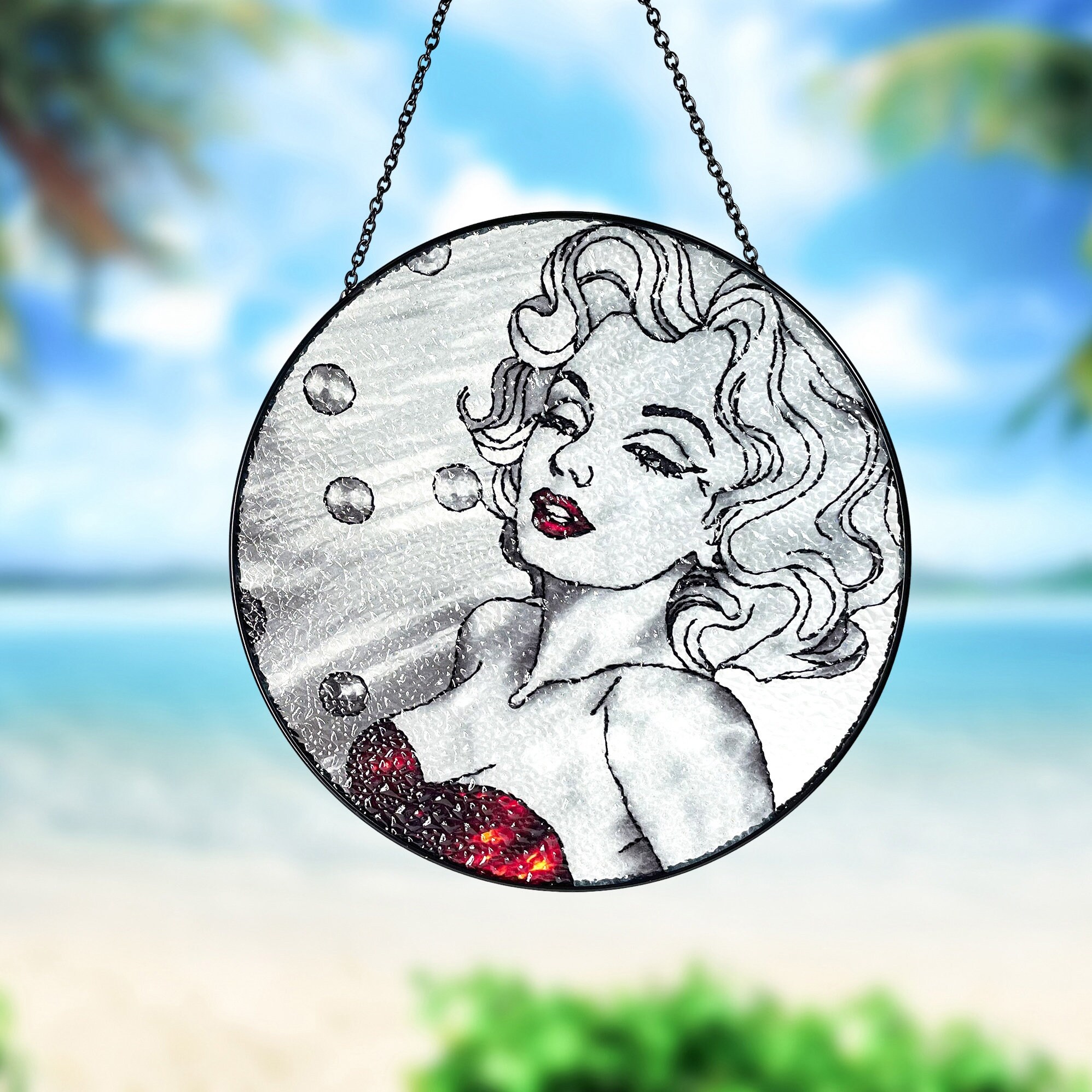 Marilyn Monroe Stained Glass Suncatcher/window Hanging - Etsy