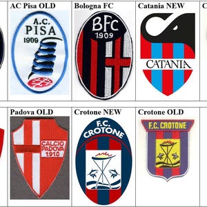 Associazione Calcio AC Pisa 1909 SC Bologna Football Club Catania FC Padova Crotone Italy Badge Iron On Embroidered Patch