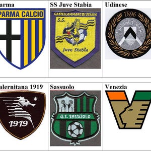 Cagliari Calcio 1920 Parma 1913 SS Juve Stabia Udinese US Grosseto FC Lecce Salernitana 1919 Sassuolo Venezia Italy Football Patch