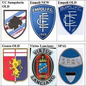 Uc Sampdoria FC Frosinone Calcio SPAL Societa Polisportiva Ars et Labour Genoa CFC Empoli 1920 Virtus Lanciano 1924 Italien fotbollslapp