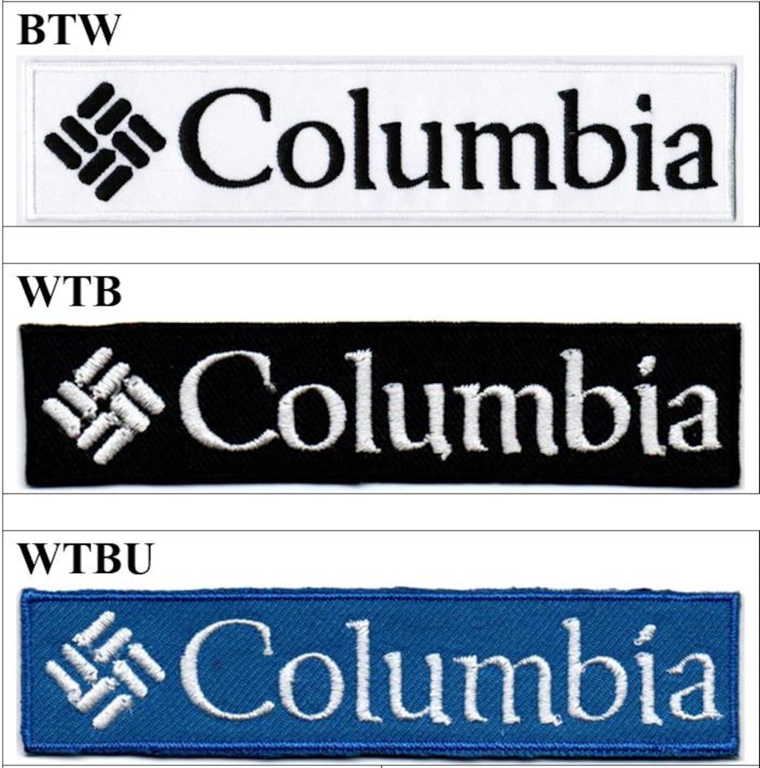 Columbia Sportswear Co Fishing Badge Iron on Embroidered Patch