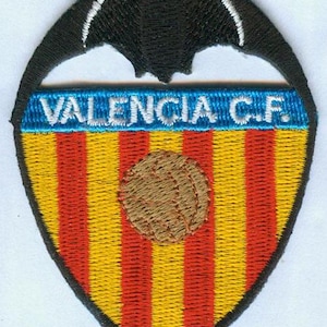 Valencia Club de Futbol CF Spanien Fotboll Fotbollsmärke Stryk-på Broderad Tygmärke