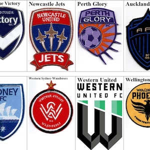 Auckland Wellington Phoenix Melbourne Victory Newcastle Jets Perth Glory Sydney Western Wanderers United FC Australia Badge Football Patch