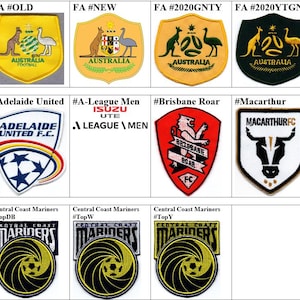 Adelaide United FC A-League Men Brisbane Roar Central Coast Mariners Macarthur Australia National Football Aufnäher