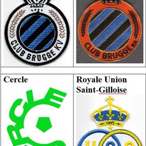 Club Brugge Koninkljereniging KV Cercle KSV Royale Union Saint-Gilloise Belgien Fußball Abzeichen Aufnäher zum Aufbügeln