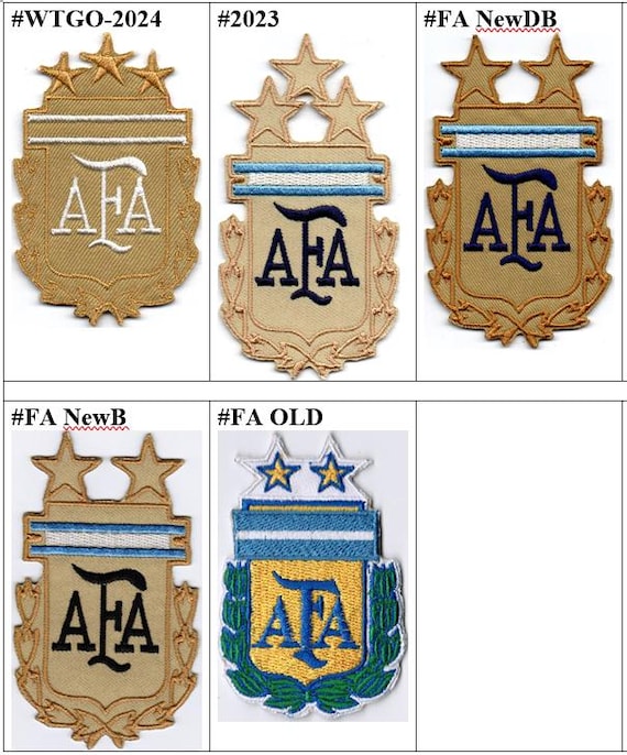 アルゼンチン代表サッカーチームキット サッカーバッジ アイロン刺繍