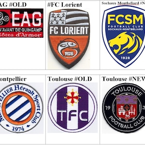 モンペリエ HSC EAG アン アヴァン ド ギャンガン エス トロワ AC FC ロリアン ソショー モンベリアール トゥールーズ フランス サッカー バッジ 刺繍パッチ