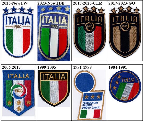 イタリア代表サッカー旗シールドバッジ アイロン刺繍パッチ - Etsy 日本