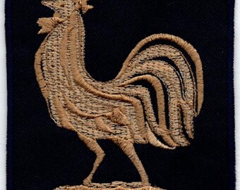 Patch Équipe De France De Football - Coq Logo - Vintage - Fabriqué En France