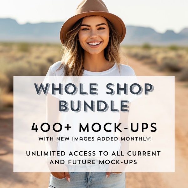 Whole Shop Mockup Bundle, Mega Mockup Bundle, Lifestyle Mock-up, Men and Women's Model Mockups, Flat Lay Mockup, Full Access Digital Mockups