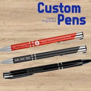 Custom Promotional Pens with Logo & Text - Perfect for Weddings, Business, Birthdays, Big Events