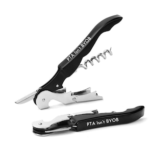 Engraved Wine Key Personalized Corkscrew, Wine Opener with Name or Funny Quote Unique Gift for Moms, Wine Lovers, Back to School