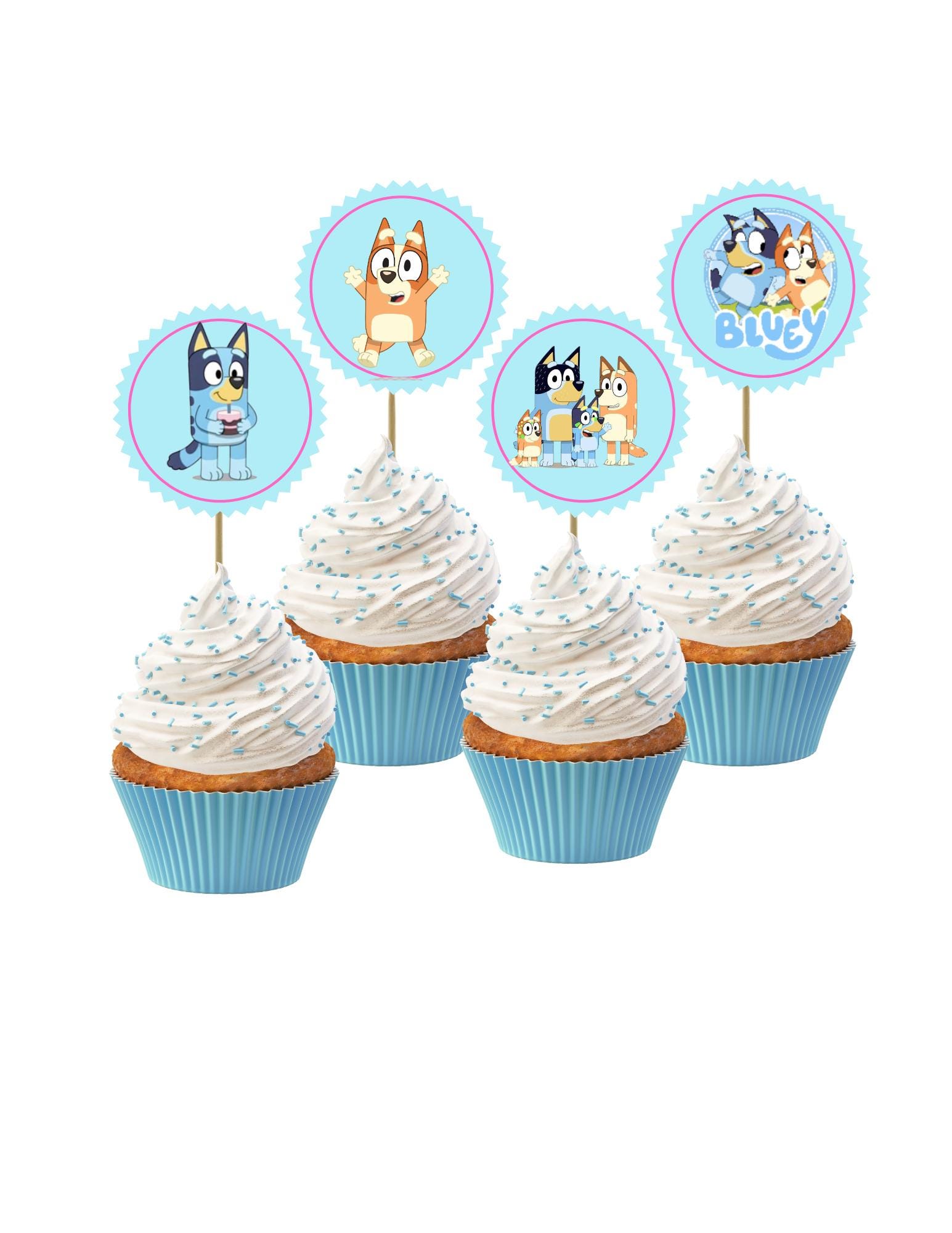 Printable Bluey Cupcake Toppers