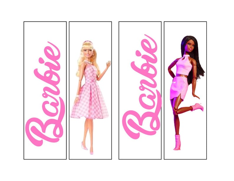 Barbie printable birthday card printable diy birthday party decor