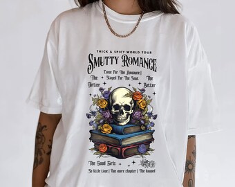 Smutty Romance Book Shirt, dik en pittig Book Club Shirt, Dark Romance Pittig Book Shirt, moreel grijs Reader Society Shirt