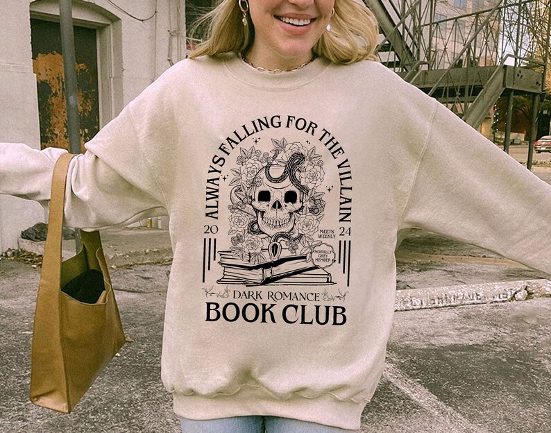 On craque toujours pour la chemise club de lecture méchant, chemise livre sombre et épicée, chemise moralement grise Reader Society, chemise STFUATTDLAGG image 5