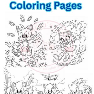 Sonic Hedgehog Coloring Pages, Sonic Coloring Pages, Sonic Coloring Book, Printable