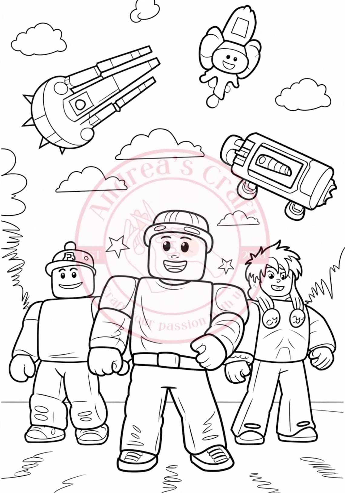 Roblox Coloring Pages, Roblox Coloring Page, Roblox Coloring Book ...