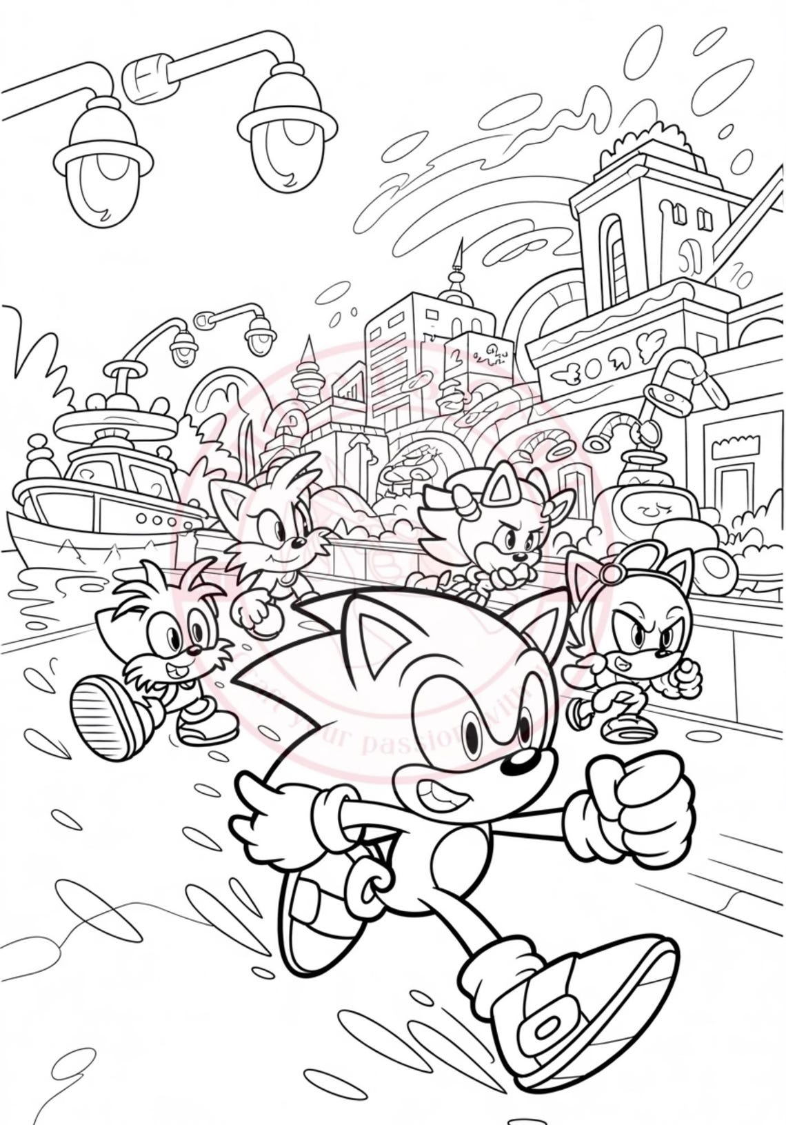 Sonic Hedgehog Coloring Pages, Sonic Coloring Pages, Sonic Hedgehog ...