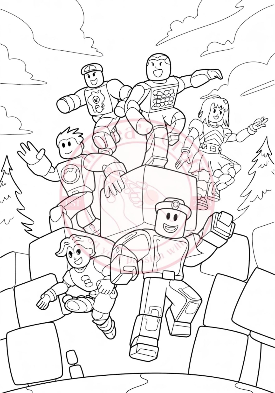 Roblox Coloring Pages, Roblox Coloring Page, Roblox Coloring Book ...