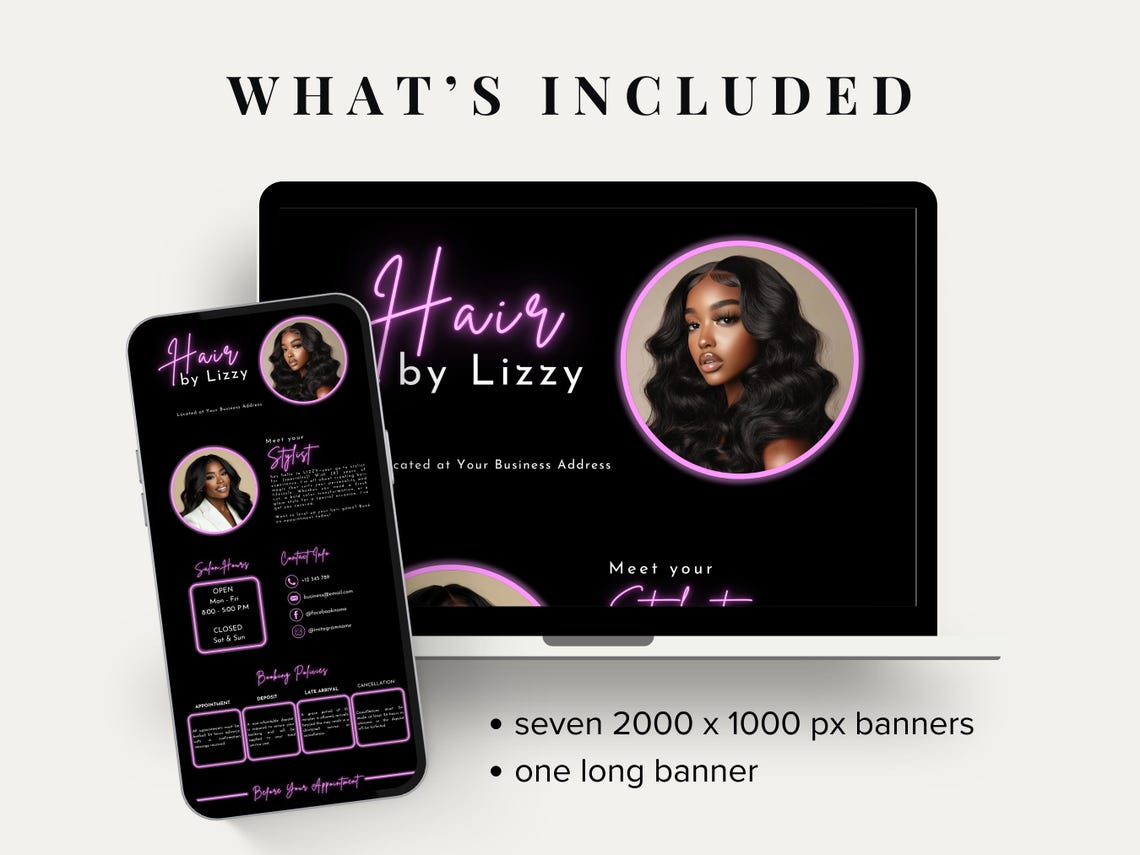 Acuity Scheduling Template for Hair Salon | Editable Online Booking ...