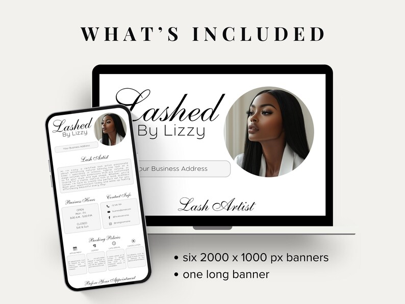 Minimalist Lash Acuity Scheduling Template | Elegant Online Booking for ...