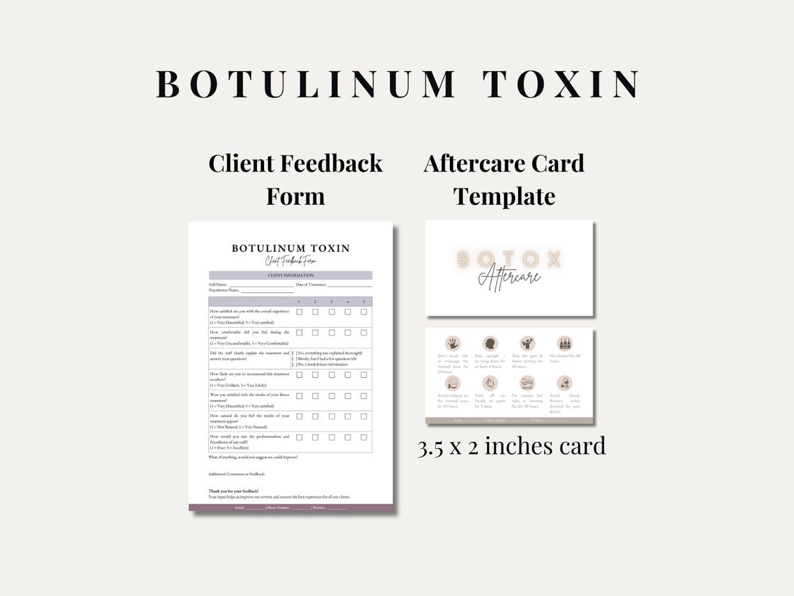 Botox Forms Template Bundle: Med Spa Client Intake (canva PDF) - Etsy