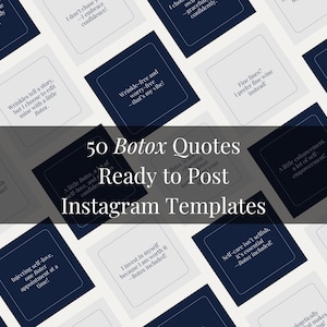 Botox Instagram Post Template | Editable Aesthetic Medspa Social Media Canva Design | Beauty Clinic Promotional Post for Injectors