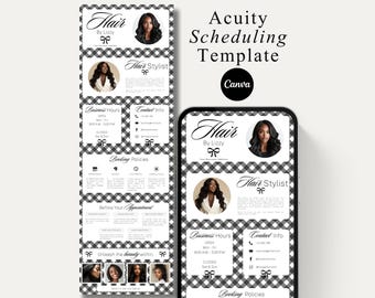 Acuity Hairstylist Template Hair Acuity Scheduling Template Hair Acuity Booking Template DIY Acuity Booking Site Design for Hairstylists