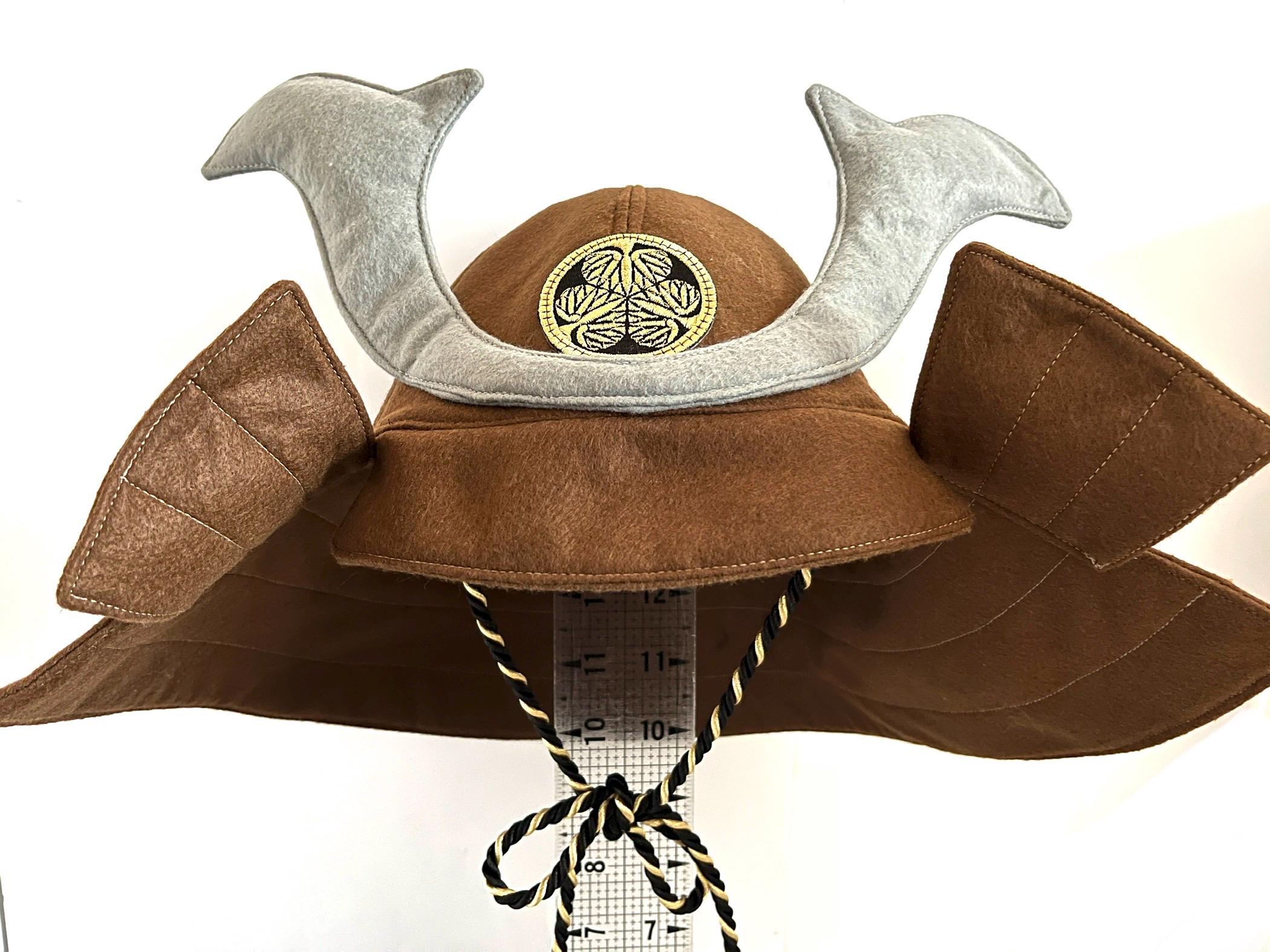 Fabric Kabuto, Samurai Helmet, Japanese Armor Hat, Shogun Kabuto