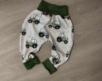 Pumphose Babyhose Jerseyhose Tobehose Unisex Mädchen Junge Traktor Geschenk Newborn NEU 50-92