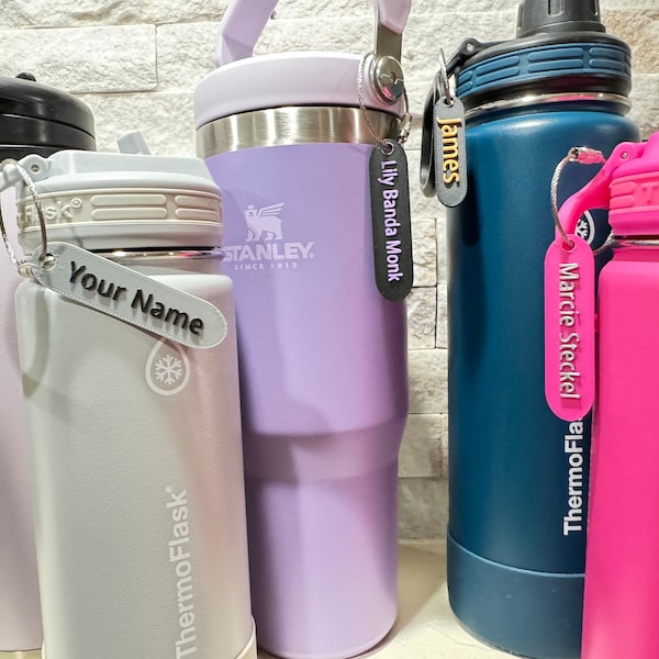 Etiqueta personalizada para botella de agua - Etiqueta personalizada impresa en 3D para la escuela, el gimnasio, el trabajo o la mochila - ¡No pierdas tu botella de agua! ¡Envío gratis!