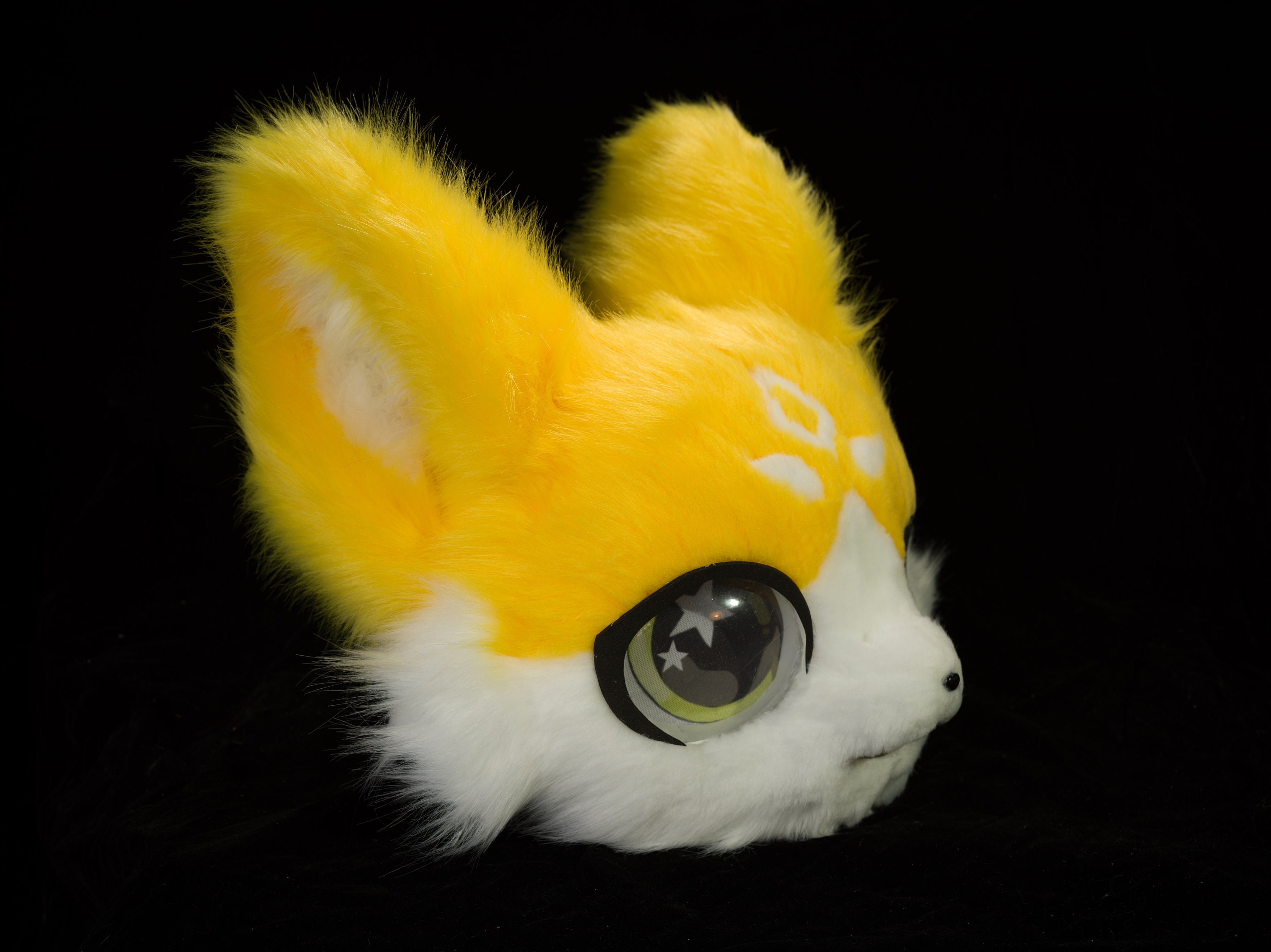 Premade Fursuit Head, Kemono, Low-price Fursuit Head, Yellow Fursuit