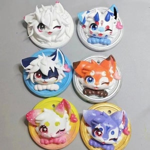Paleta Crafty DIY Yeso Dibujos animados Fursona Head
