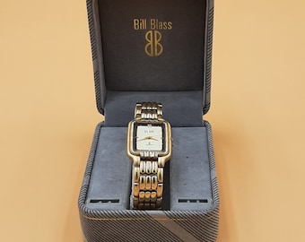 m36529610614_1.jpg Bill Blass Gold Watch with Black Dial main image 1