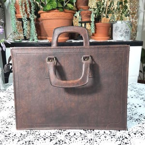 Luxurious Leather Attaché Briefcase