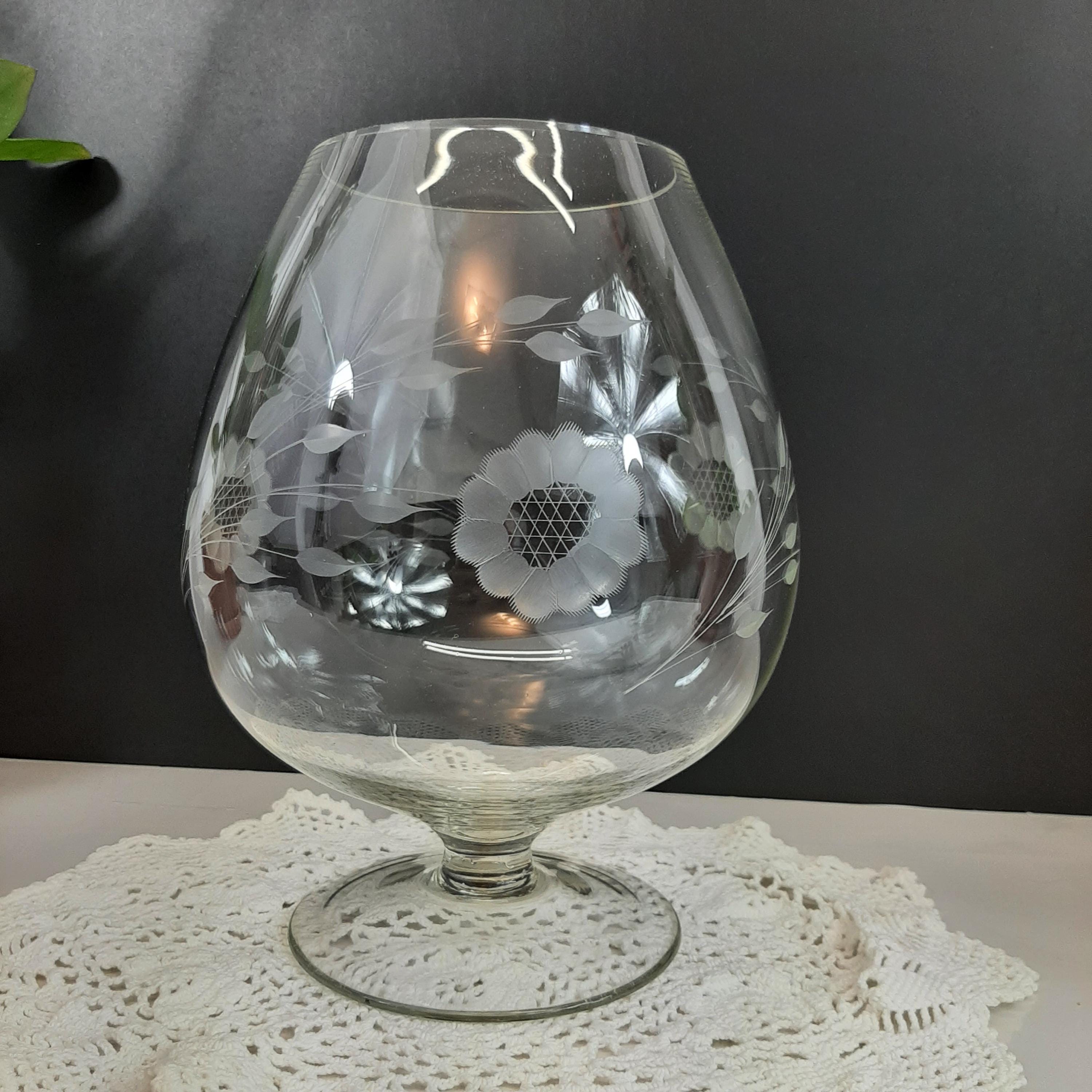 ヴィンテージ　ガラス　アイスコーン　花瓶 巨大なヴィンテージのコーンフラワーグラス（または花瓶） - Etsy 日本