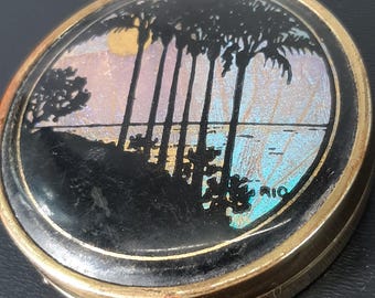 Vintage Rio Butterfly Wing Compact by Susi