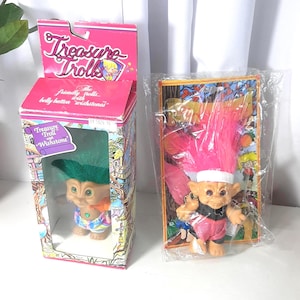Vintage Schatztroll und Waldtroll