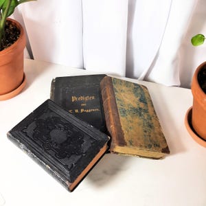 Drie antiquarische Duitse religieuze boeken: 1835