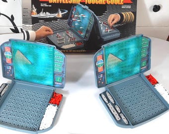 Juego de mesa de barcos de batalla vintage