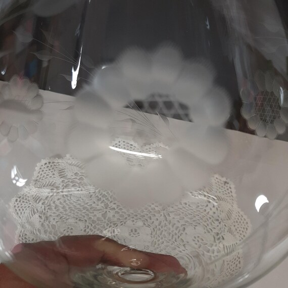 巨大なヴィンテージのコーンフラワーグラス（または花瓶） - Etsy 日本